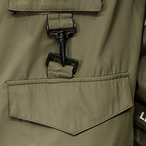 Veste à capuche homme avec fermeture Éclair vêtement vert multicolore