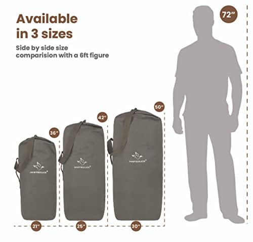 Whiteduck Folding Duffle Bag Set For Men & Women- Travel, Gym, Sport, Camping, Outdoor, Storage (Small, Large, X-Large- Tan) #TOP7