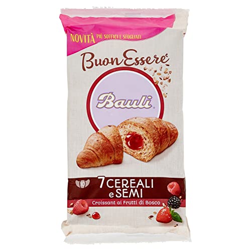 Bauli Croissant Buonessere 7 Cereali e Semi con Frutti di Bosco, 1 confezione da 10 unità