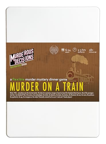 Murder on a Train 6-14 Player Murder Mystery Dinner Party Game miniatura 1