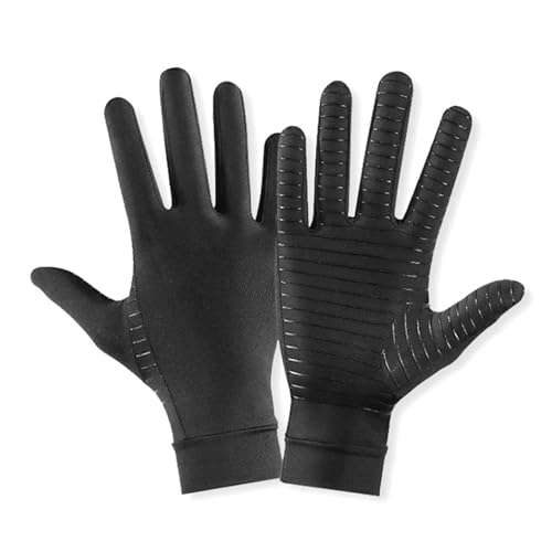 LPHFDCS Guantes Moto Guantes for Hombre Fibra de Cobre Spandex Pantalla táctil Correr Deportes Invierno Cálido Ciclismo Guantes Dedo Completo Guantes Moto Hombre(M)