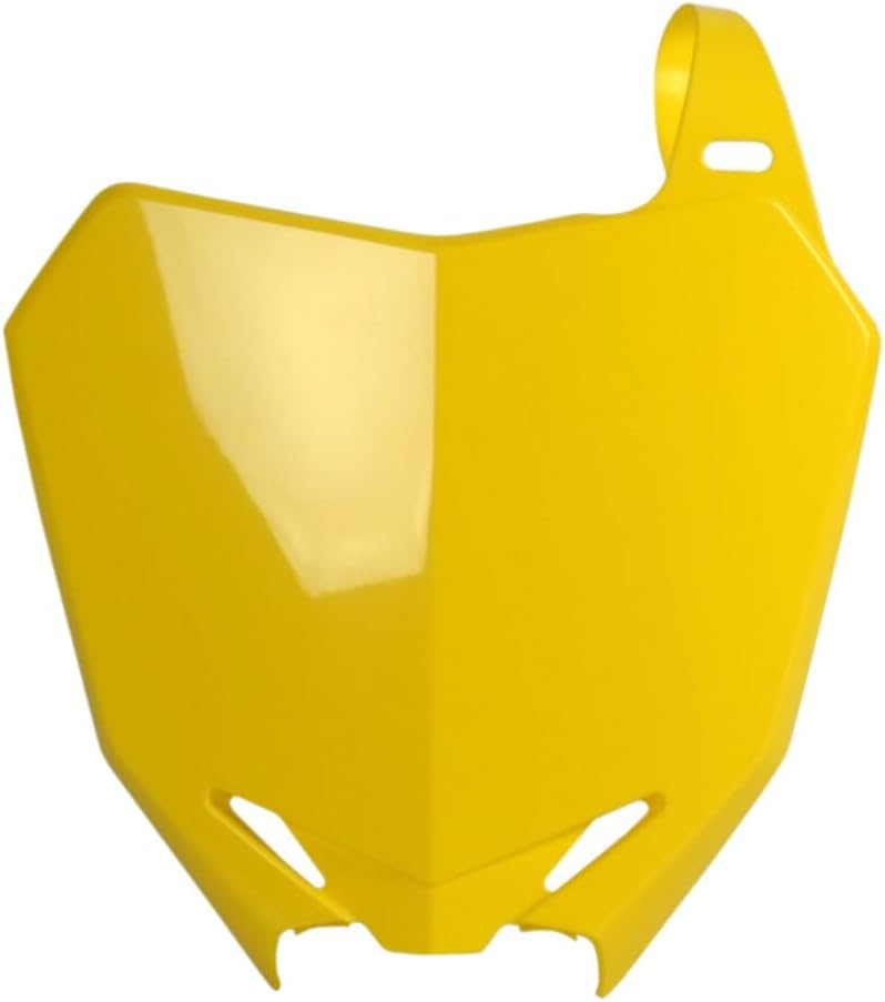 Polisport Motocross Motorcycles (MX) Number Plate for Suzuki RMZ250 (2010-2018), RMZ450 (2008-2017) Dirt Bikes - OEM Replica in Durable Gloss Polypropylene (DGP) - Yellow