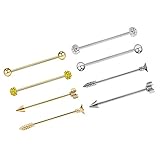 . -Jede Packung enthält 8 Stück (Gold + Silber)