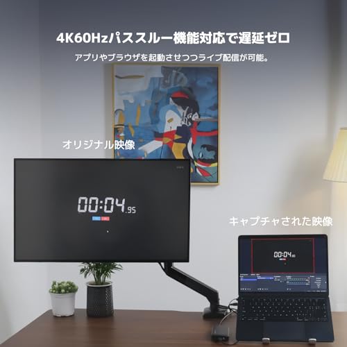 NearStream - キャプチャーボード 4K60fps入力 HDMI2.0パススルー
