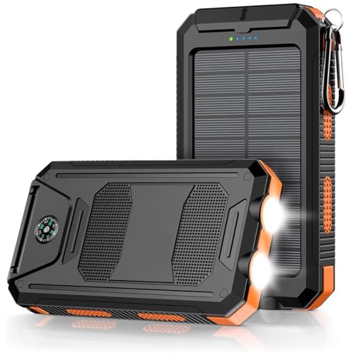 Solar Power Bank 20000mAh Portable Charger mini Small USB Type C/A Fast Charging Cell Phone Delivery for iphone 17-12 Series Samsung Laptop Power Bank Station Gift for Men Women and More