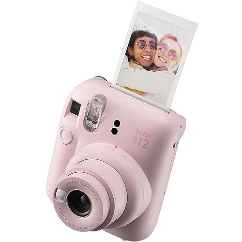 Image of FUJIFILM INSTAX Mini 12 Instant Film Camera | Blossom Pink Bundled with INSTAX Mini Instant Film |40 Exposures + Instax Accessory Bundle + AA Batteries + Cleaning Cloth (10 Items)