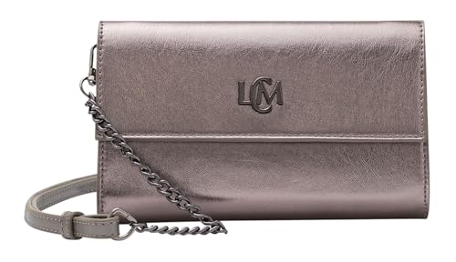 L.Credi Oliviana Clutch Gun pochette rigide aux finitions métallisées haut de gamme