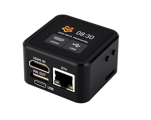 PicoKVM Lightweight IP KVM Remote Management Tool, Supports 1920 x 1080@60fps HDMI Video Input and