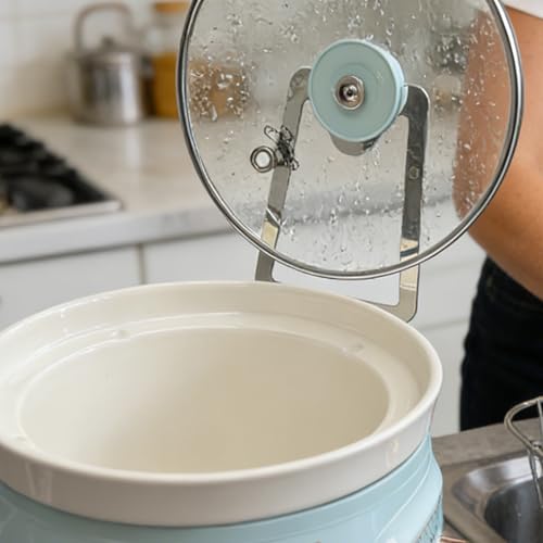 Portatapa para Olla de Cocción Lenta - Gadgets De Cocina Acero Inoxidable - Organizador de de Ollas de Cocina - Para Mujeres, Amantes De La, Profesionales Ocupados, Preparación De Comidas - imagen 9