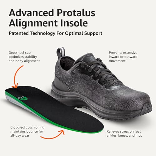Image of Amazon Basics Unisex Adults' Work Safety Shoes with Protalus Alignment Technology, Composite Toe, Slip Resistant