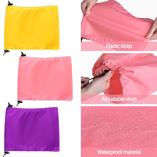 Aliceset Hunde-Badekappe, wasserdicht, Hundeohrenschutz, Badekappe, Hundeohren, Stirnband, Hundeschal, Regenhut, Hundeohrenabdeckungen für Bad, Hundeohrenwickel für Show Regen, 3 Stück