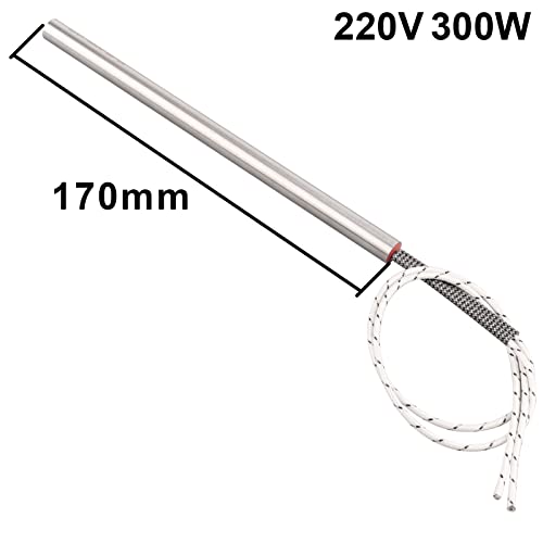 Zuendkerze für Pelletofen Pellets Hot Rod Zündkerze 10mm Länge: 170 mm 350w Holzpellets Ofen Zuendstab Heizwiderstand 220v Pellet Heizung Zünde