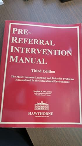 Pre-Referral Intervention Manual Third Edition