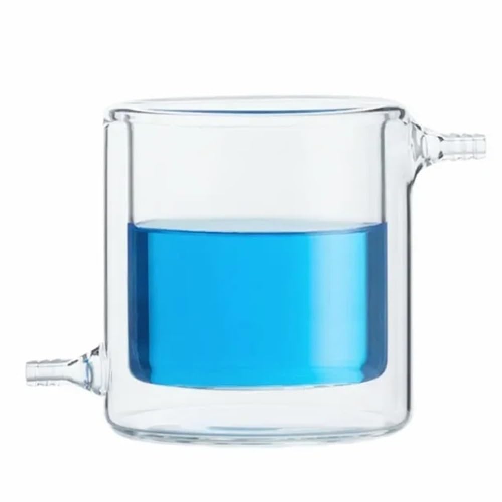 Laborbecher mit Doppelmantel, Becher aus Borosilikatglas, 501001502503004005001000ml, Laborglas(50 ml)