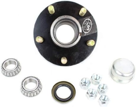 SOUTHWEST WHEEL 5-Hole, 4.5" Bolt Circle Idler Hub for 2,000 lb. Axles (BT8 Spindle) 1" Spindle That uses L44643 Trailer Bearings