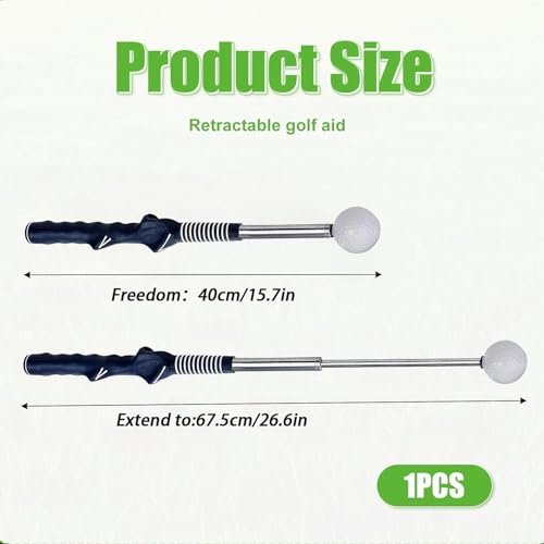 Sangle de correction de posture de golf rétractable pour aligner le bras et guider le swing - 2