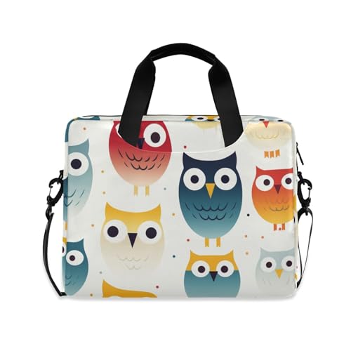Bolso Cute Rainbow Owl para Portátil 13-15.6 Pulgadas miniatura 1