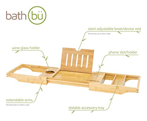 Badewannenablage aus 100% Bambus von bathbü