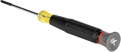 Miniatura 7 de Klein Tools 6222 Mini destornillador de precisión, #00 Phillips, cuenta con mango de agarre acolchado, tapa giratoria y anillo codificado por