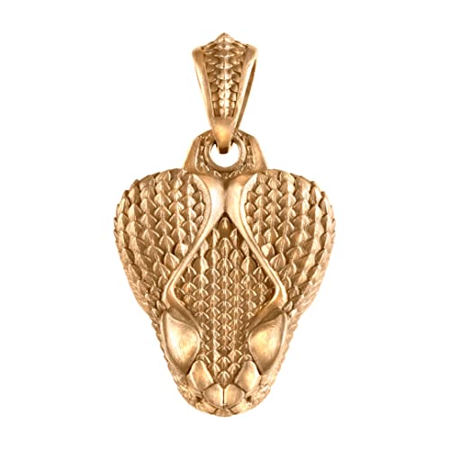 COPPERTIST.WU Rattlesnake Clip Pendant Necklace Snake Viking Amulet Pressable Fidget Jewelry Gift for Men Women Birthday