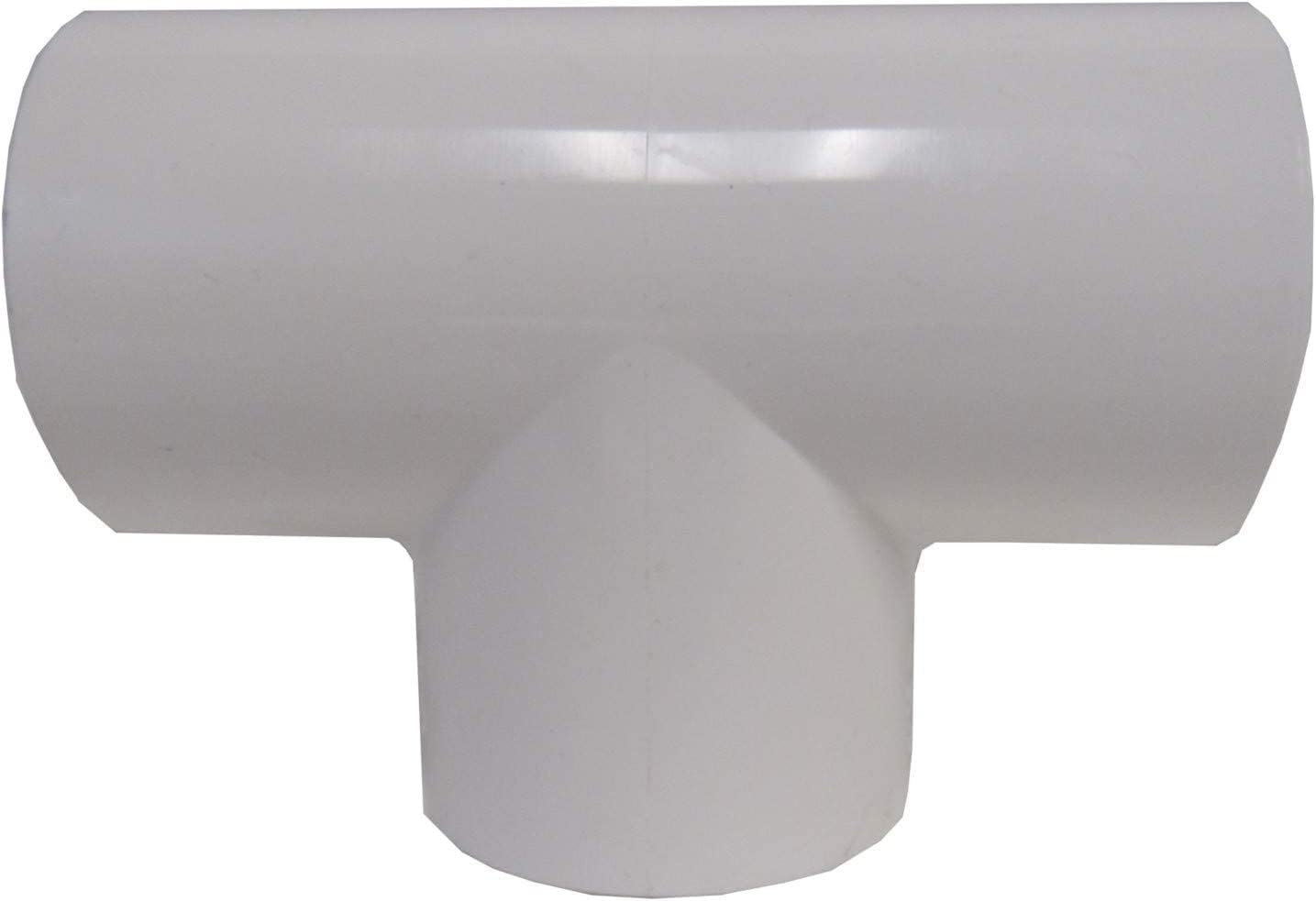 ERA 6" PVC Tee Schedule 40 | Slip Socket Straight Tee Pipe Fitting for Plumbing & Drain