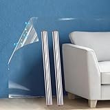 Yootiko Matte Clear Wall Protector 17.7in x 32.8ft 2 Pack, Non Gloss Waterproof Oil Proof Kitchen Backsplash Protective Film Cat Scratch Guard