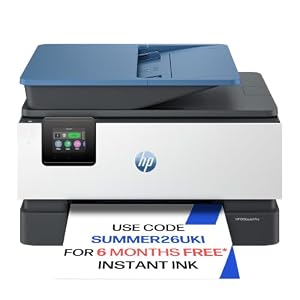 HP OfficeJet Pro 9125e All-in-One Printer | Colour | Printer for Small Office | Print, Scan, Copy, Fax, Automatic Document Feeder| 3 Months of free Instant Ink | Easy Setup | Up To 3 Years Warranty