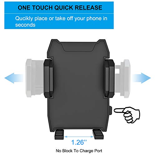 woleyi Fast Charging Car Phone Holder, Dual USB Port Car Charger Mount 360 Degree for iPhone 11 Pro Max 11 Xr Xs 8 Plus 8 and All 3.5-6.8 Inch Smartphones - Image 4