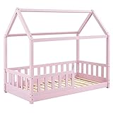 ✅ Einfacher Aufbau — Das Kinderhausbett ist einfach und schnell aufgebaut; alles Notwendige ist im Set enthalten; mit einem Stellmaß von 87 x 166 x 143 cm passt das moderne Bett in jedes Kinderzimmer