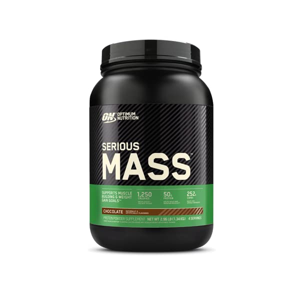 Optimum Nutrition, Serious Mass Weight Gainer Protein, Chocolate, 2.95 LB Optimum Nutrition, Serious Mass Weight Gainer Protein, Chocolate, 2.95 LB