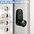 Digital Keypad Fingerprint Door Knob Lock,Keyless Entry Electronic Code Door Lock,5-in-1 Unlocking Method Smart Locks for Front Door-Matte Black