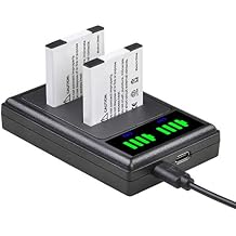 Tectra 2-Pack NB-11L NB-11LH Battery + LED Dual Charger for Canon PowerShot ELPH 110 HS, ELPH 130 HS, Elph 360 Elph 350 Elph 340 Elph 190 Elph 180, SX400 is, A2300 is, A4000 is,