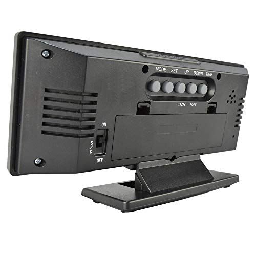 Relógio Digital de Mesa Acionamento Sonoro Preto CBRN07196