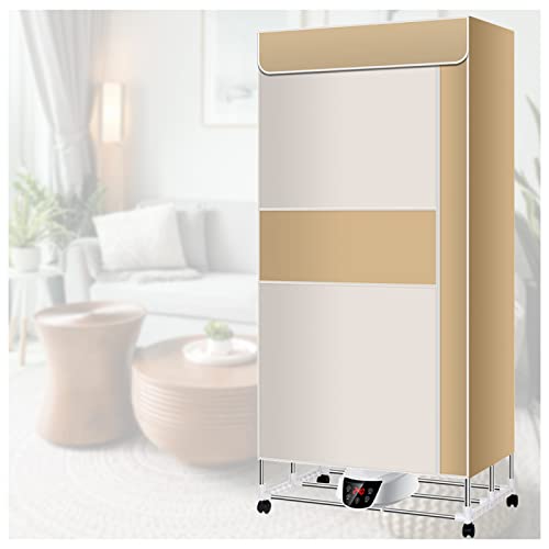 Foldable large capacity Electric Heated Clothes Airer, Remote Control Overheat Protection Heater Clothes Airer, Foldable Saving Time Electric Heated Clothes Airer Dryer Indoor Ener