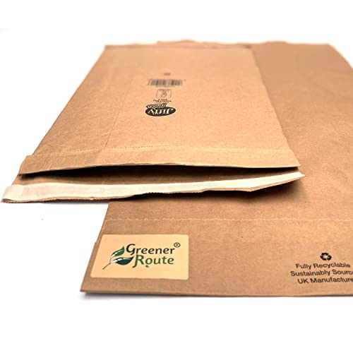 Jiffy Green Padded Bags Size 6 295x458 mm Size 6 (11.5x18 in) -Greener Route recyclable Packaging and Packing - Plastic Free, Recyclable, Biodegradable, compostable (10)