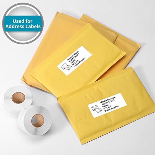 10 rotoli di etichette per indirizzi da 36 mm x 89...