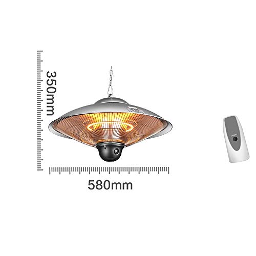 Electric Table top Patio Heater2000W, Heated Area up to 21-30㎡, Aluminium Halogen Electric Heater,Garden Outdoor Patio Heater,Safety Auto Shut Off Protection,for: Office, Living Room ( Size : A )