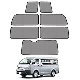 Loveyes トヨタ ハイエース サンシェード 200系 メッシュ 標準ボディー 1-5型 車中泊 断熱 日除け 虫よけ マグネット内蔵 7枚 遮光 UVカット 専用アクセサリー(ハイエース 200系 標準ボディー 1-5型)