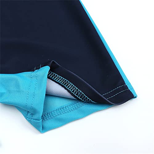 Yheght Swim Suit Short Set Toddler Kids Baby Boys Girls Swimsuit 1 Piece Zipper Bathing Suit Swimwear With Hat Rash Guard Navy #TOP6