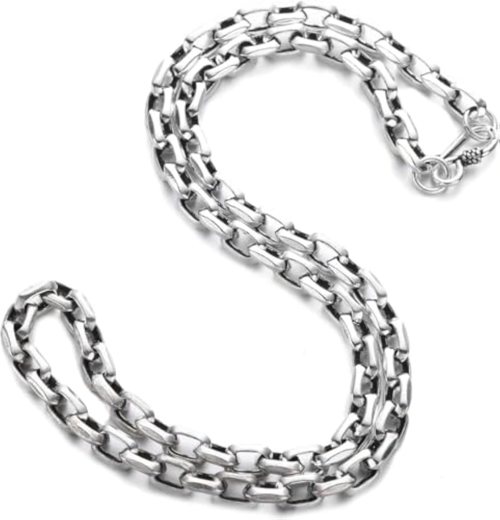 Stylish Silver Chain Necklace Combo for Men