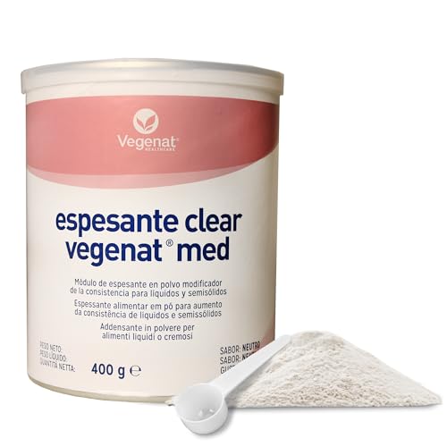 Espesante Neutro Vegenat Med 400g - Espesante para Disfagia | Goma Xantana | Sin Gluten | Sin Lactosa | Apto para Diabéticos | Fácil Disolución