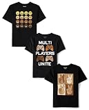 The Children's Place,Boys,Assorted Everyday Short Sleeve Graphic T-Shirts,Multipacks,Multiplayers/Emojis/Peace 3-Pack,XX-Large