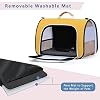 A 4 Pet Cat Carrier, Airline Approved Pet Carrier for Small Medium Cats Dogs Puppy with Safety Tether, Lightweight EVA Soft-Sided Bag, Anti-Collapse for Plane Car Train Vet