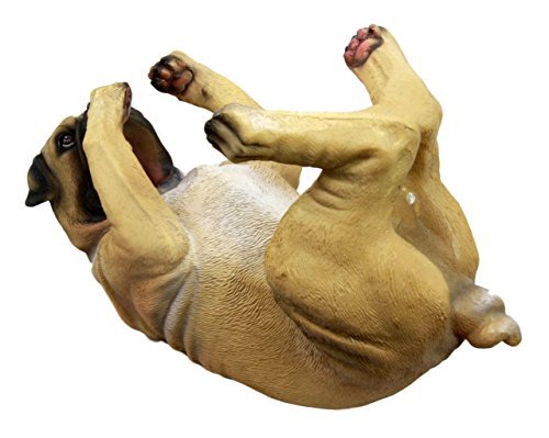 Ebros Gift Lifelike Purebreed Pedigree Canine Adorable Fawn Pug Dog Wine Bottle Holder Figurine Statue As Kitchen Wine Cellar Centerpiece Decor Storage Organizer (Fawn Brown Pug) #TOP4