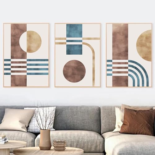 Arte abstracto lineal en formato de 50*60cm impreso sobre lienzo con delicada acuarela