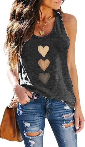 Womens Vintage Graphic Racerback Tank Tops Summer Beach Vacation Tank Cami Casual Loose Workout Yoga Tanks Vest
