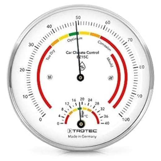 TROTEC BZ15C Termometer-hygrometer luftkonditioneringsmätare bil Oldtimer garage TILLVERKAD I TYSKLAND