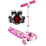 Huffy 28731 Disney Minnie Mouse 3-Wheel Tilt N' Turn Preschool Scooter Bundle with Veglo Commuter X4...