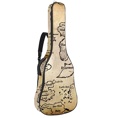 Hondank Housse de transport étanche pour guitare avec bandoulière réglable et broderie, phare, bateau, vagues… - Les Beatles, Paul McCartney, John Lennon, RIngo Starr, George Harrison Hondank Housse de transport étanche pour guitare avec bandoulière réglable et broderie, phare, bateau, vagues…