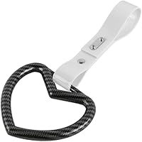 Vista 10 de Q1-TECH, JDM Tsurikawa - Anillo japonés para metro, tren, autobús, mango de coche, lindo mango en forma de corazón, correa de mano, anillos